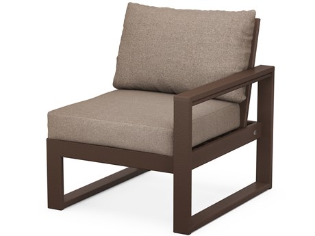 POLYWOOD® Edge Recycled Plastic Modular Right Arm Lounge Chair