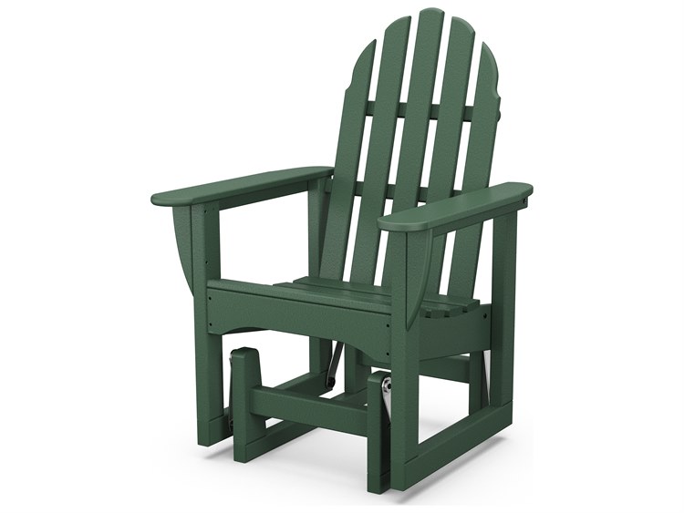 POLYWOOD® Classic Adirondack Recycled Plastic Glider Chair