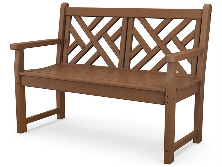 POLYWOOD® Chippendale Recycled Plastic Patio Bench | PWCDB48