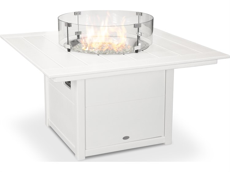 POLYWOOD® Recycled Plastic 42'' Square Fire Pit Table