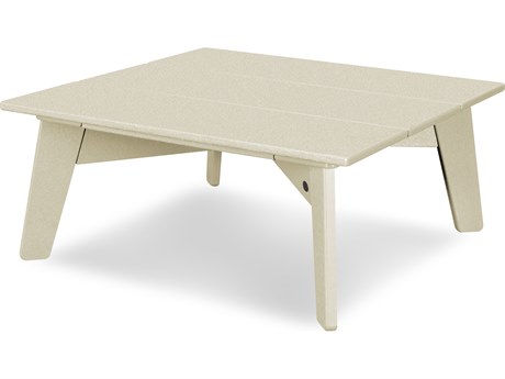 POLYWOOD® Riviera Modern Recycled Plastic 34'' Square Conversation Table