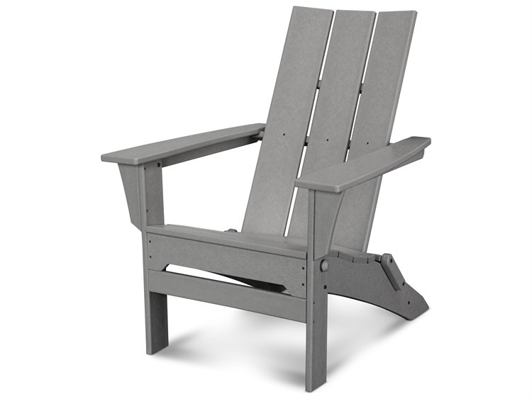 POLYWOOD® Modern Recycled Plastic Folding Adirondack Chair
