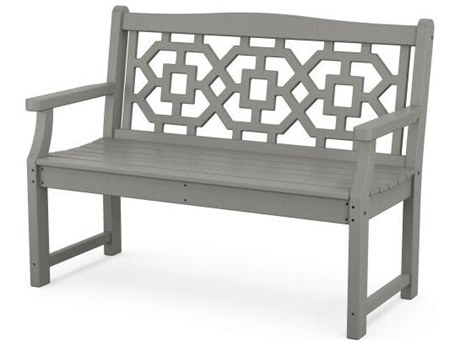 POLYWOOD® Martha Stewart by POLYWOOD® Chinoiserie 48” Garden Patio Bench