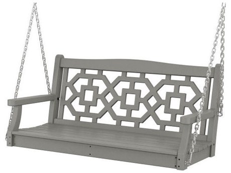 POLYWOOD® Martha Stewart by POLYWOOD® Chinoiserie 48” Patio Swing