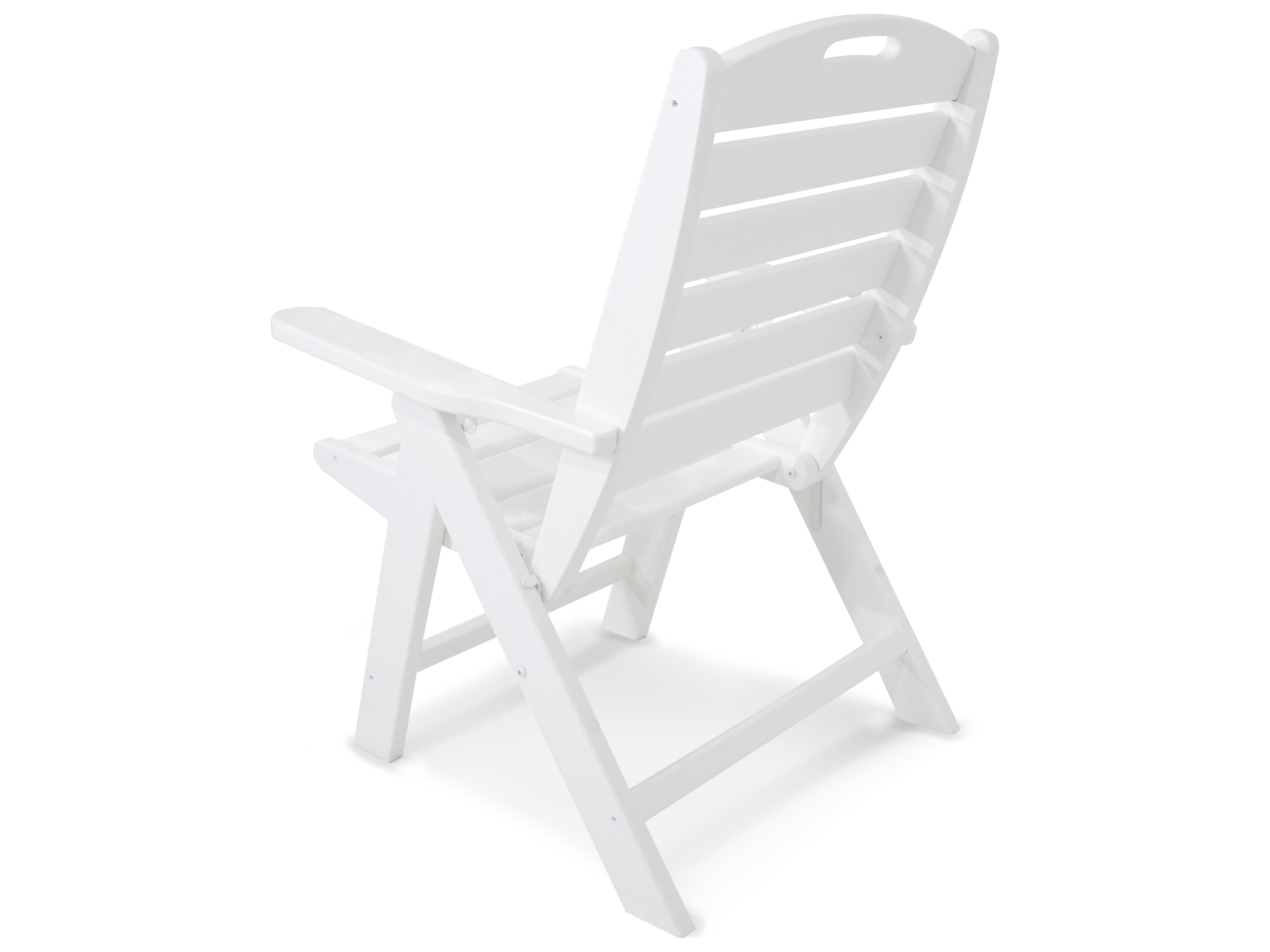 POLYWOOD® Nautical Recycled Plastic Highback Lounge Chair | PWNCH38