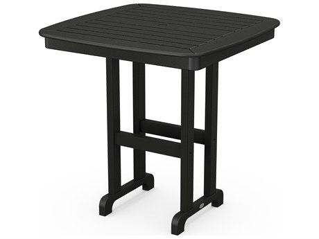POLYWOOD® Nautical Recycled Plastic 37'' Square Counter Table