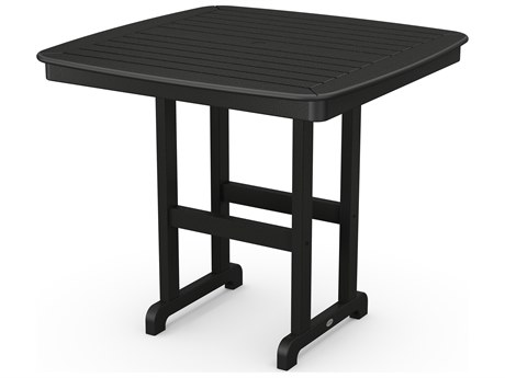POLYWOOD® Nautical Recycled Plastic 44'' Square Counter Table