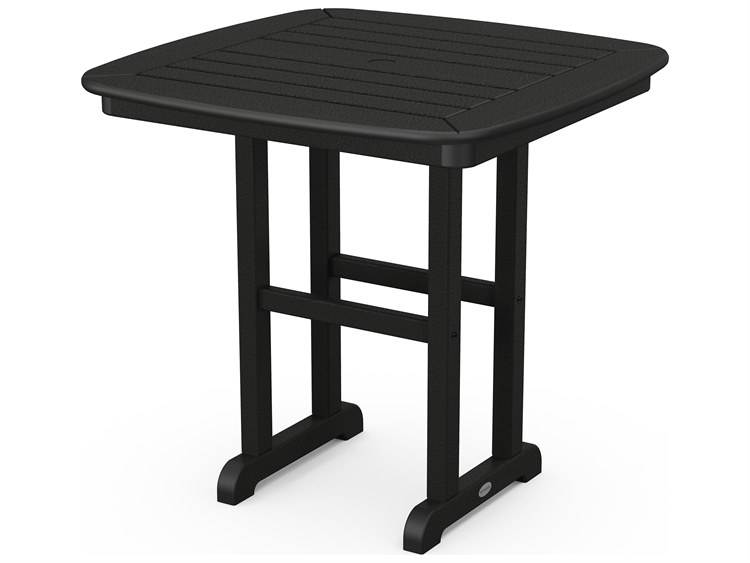 POLYWOOD® Nautical Recycled Plastic 31'' Square Dining Table