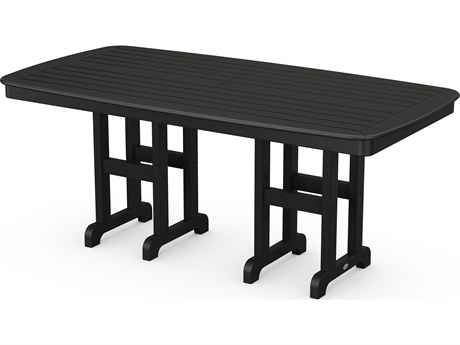 POLYWOOD® Nautical Recycled Plastic 72''W x 37''D Dining Table