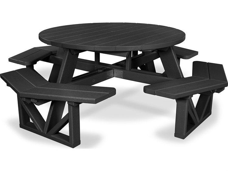 POLYWOOD® Park Recycled Plastic 53'' Octagon Picnic Table
