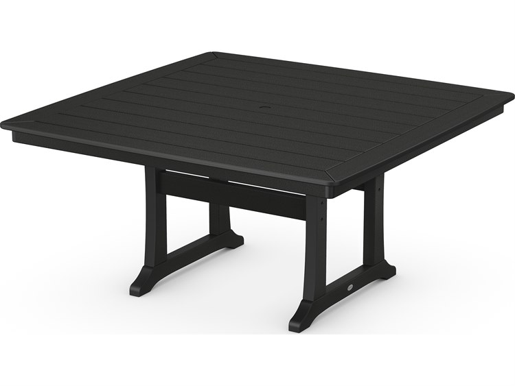 POLYWOOD® Nautical Recycled Plastic 59'' Square Dining Table