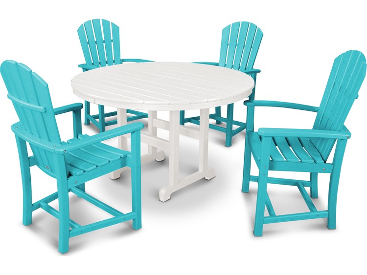 POLYWOOD® Palm Coast Recycled Plastic 5 Piece Dining Set