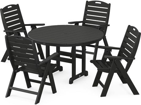 POLYWOOD® Nautical Recycled Plastic 5 Piece Dining Set