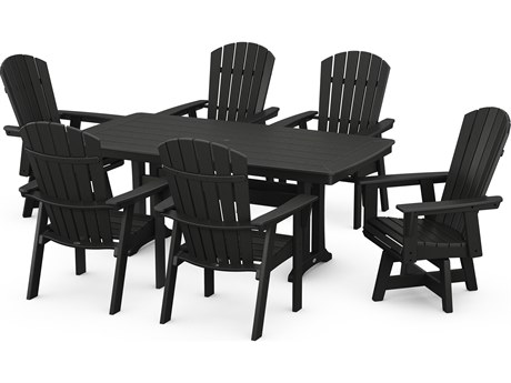 POLYWOOD® Nautical Recycled Plastic 7 Piece Dining Set
