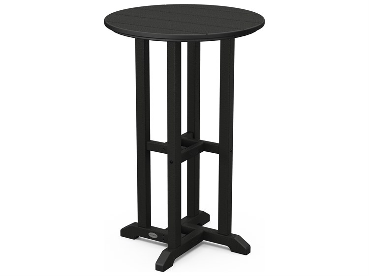 POLYWOOD® Traditional Recycled Plastic 24'' Round Counter Height Table