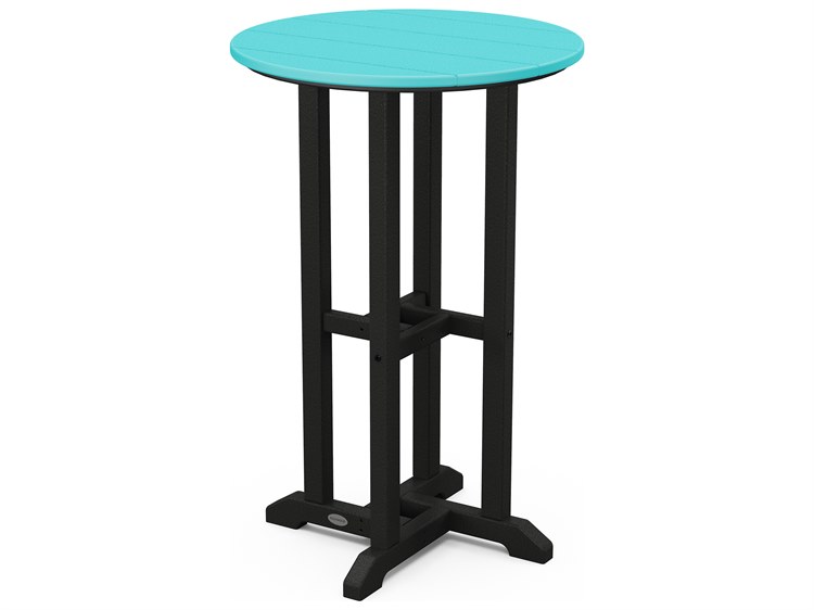 POLYWOOD® Contempo Recycled Plastic 24'' Round Counter Height Table