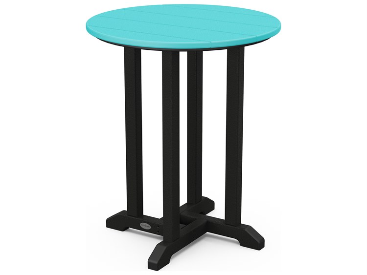 POLYWOOD® Contempo Recycled Plastic 24'' Round Bistro Table
