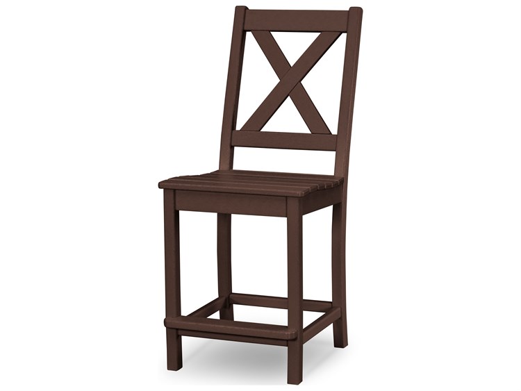 POLYWOOD® Braxton Recycled Plastic Counter Side Chair
