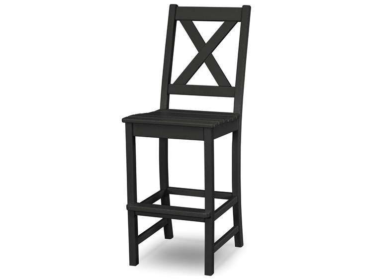 POLYWOOD® Braxton Recycled Plastic Outdoor Bar Side Chair