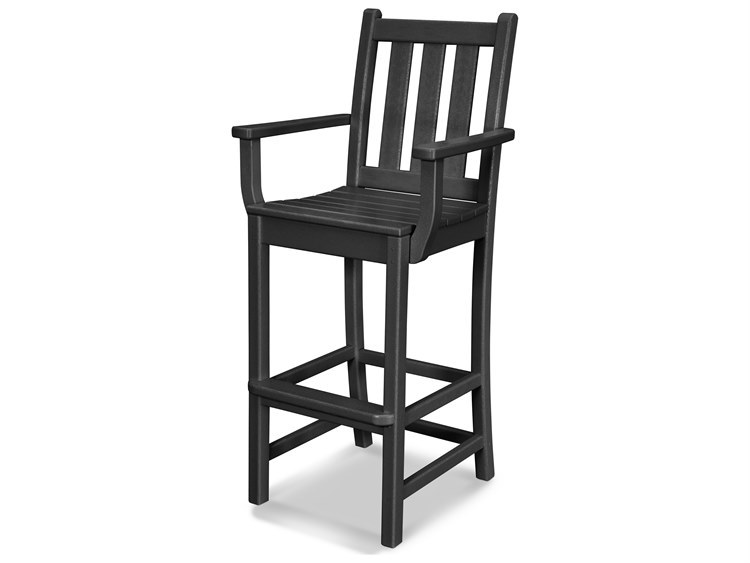 POLYWOOD® Traditional Garden Recycled Plastic Bar Stool
