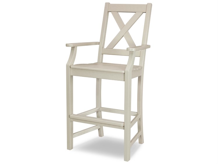 POLYWOOD® Braxton Recycled Plastic Bar Arm Chair