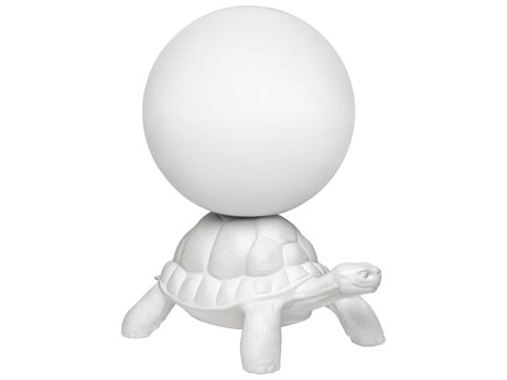 Qeeboo Turtle Carry White Buffet Lamp
