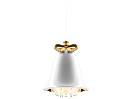 Qeeboo Mabelle 12-Light White Bell Chandelier