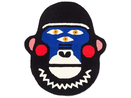 Qeeboo Oggian Gorillo Graphic Area Rug