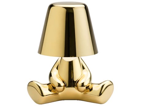 Qeeboo Golden Brothers Gold Table Lamp