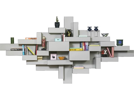 Qeeboo Primitive Grey Wall Bookshelf