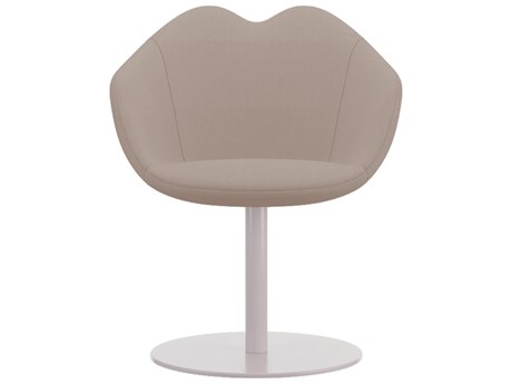 Qeeboo XOXO White Upholstered Arm Dining Chair