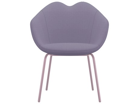 Qeeboo XOXO Purple Upholstered Arm Dining Chair