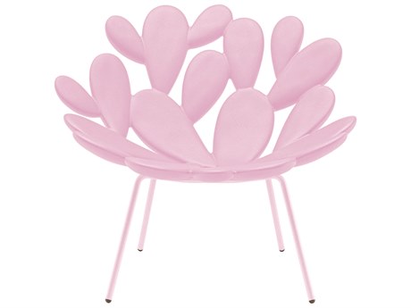 Qeeboo Outdoor Filicudi Pink Recycled Plastic Lounge Chair