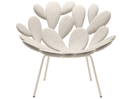 Qeeboo Outdoor Filicudi White Recycled Plastic Lounge Chair