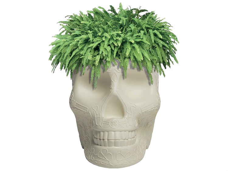 Qeeboo Mexico Outdoor Planter Ivory 2