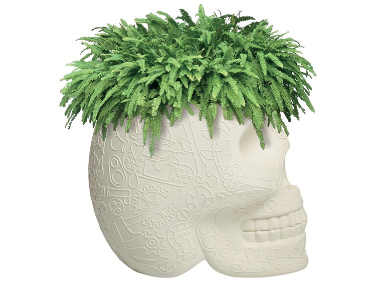 Qeeboo Mexico Outdoor Planter Ivory 3