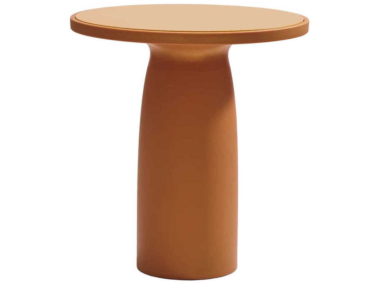 Qeeboo Outdoor Toto Glitter Mango Recycled Plastic Round Dining Table