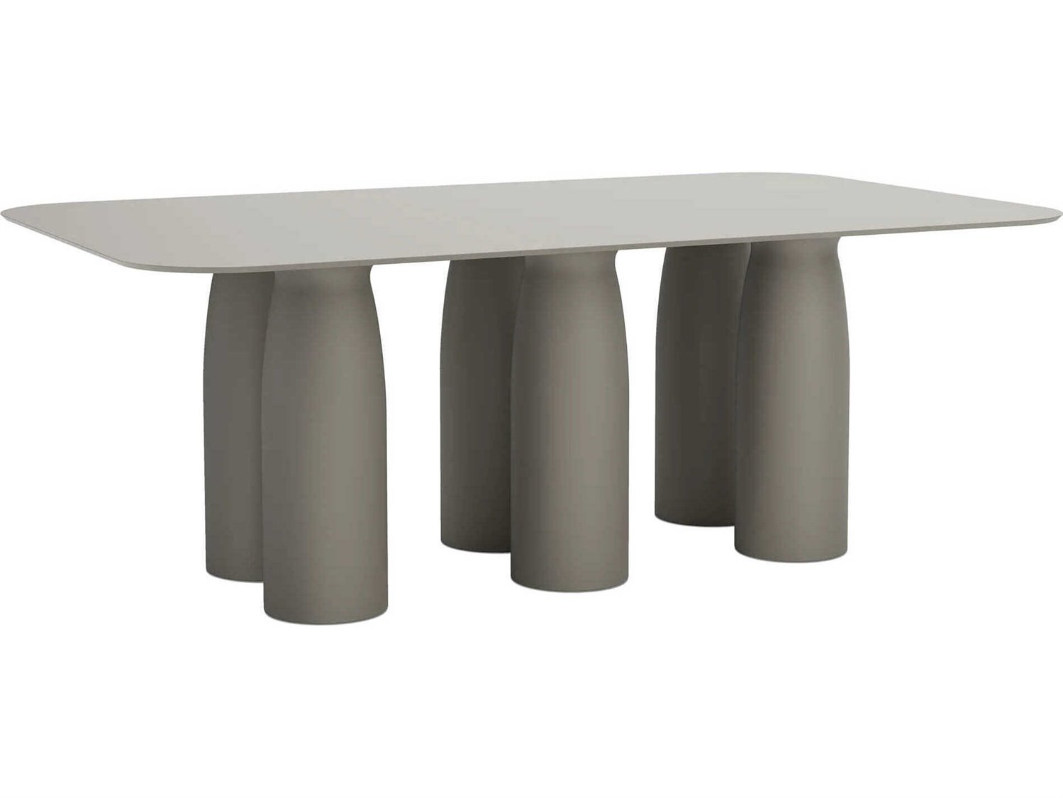 Qeeboo Outdoor Toto Ottawa Recycled Plastic Rectangular Dining Table