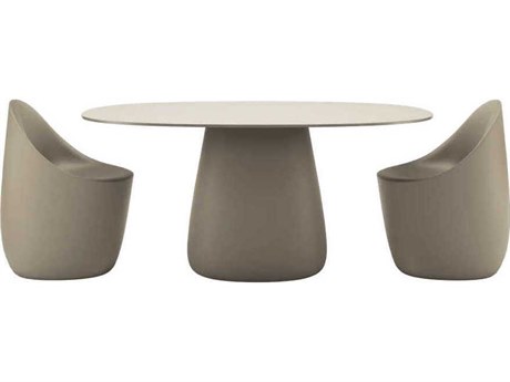 Qeeboo Outdoor Cobble Ottawa Recycled Plastic Dining Set