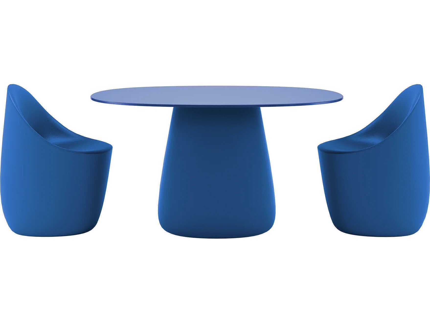 Qeeboo Outdoor Cobble Recycled Plastic Dining Set