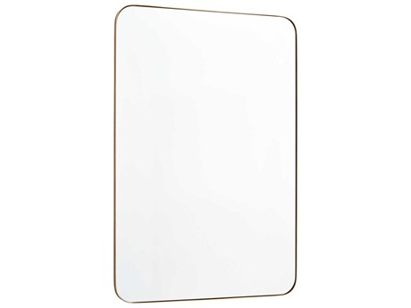 Quorum Gold Rectangular Stadium Wall Mirror