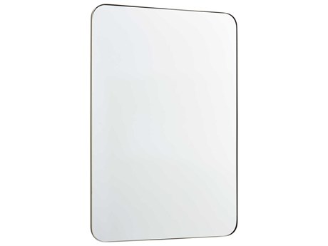 Quorum Silver Rectangular Stadium Wall Mirror