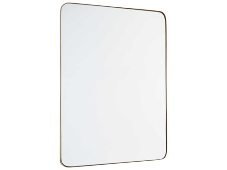 Quorum Gold Rectangular Stadium Wall Mirror