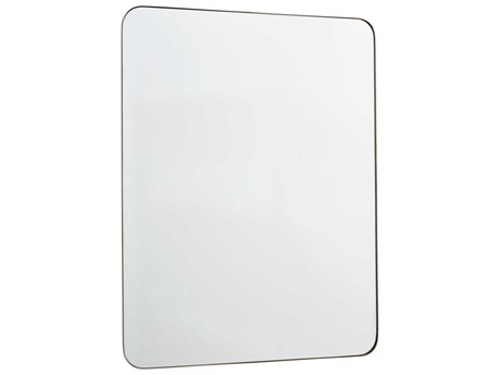 Quorum Silver Rectangular Stadium Wall Mirror