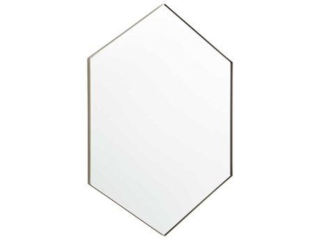 Quorum Silver Hexagon Wall Mirror