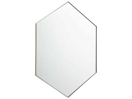Quorum Silver Hexagon Wall Mirror
