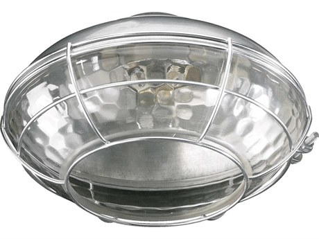 Quorum Hudson Patio Galvanized 1-Light Fan Light Kit