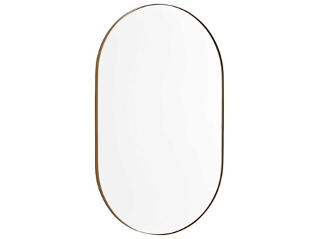 Quorum Gold Oval Capsule Wall Mirror
