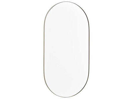 Quorum Silver Oval Capsule Wall Mirror