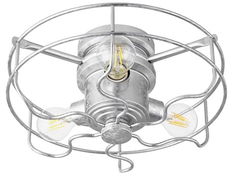 Quorum Windmill Galvanized 3-Light Fan Light Kit